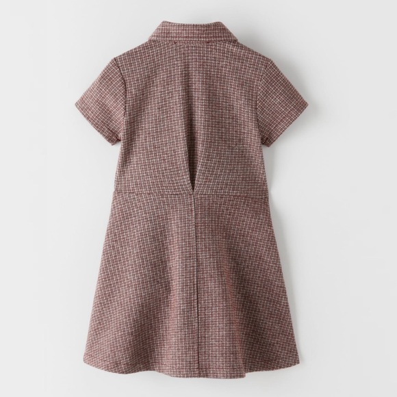 ZARA Kids Plaid Shirt Dress - Picture 2 of 3